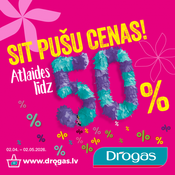 Drogas Akcija 02.04 - 02.05.2026