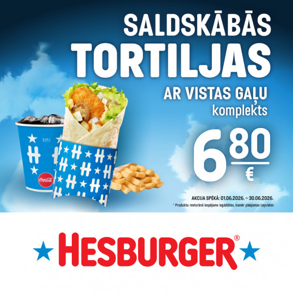 Hesburger Akcija 01.05.2026 – 31.05.2026