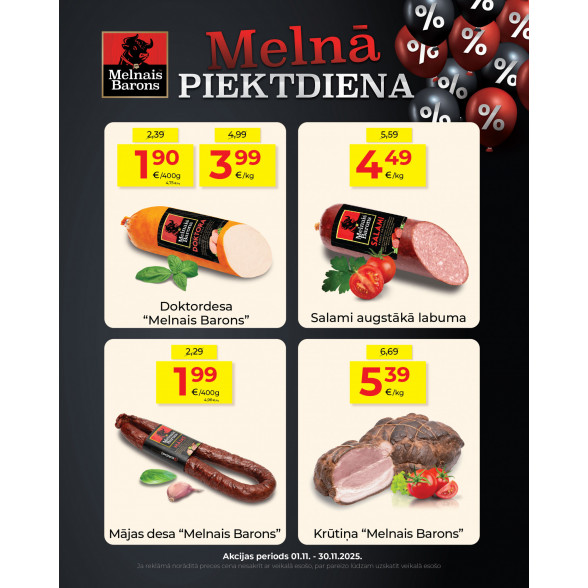 KGS akcija melnā piektdiena 01.11. - 30.11.2025.