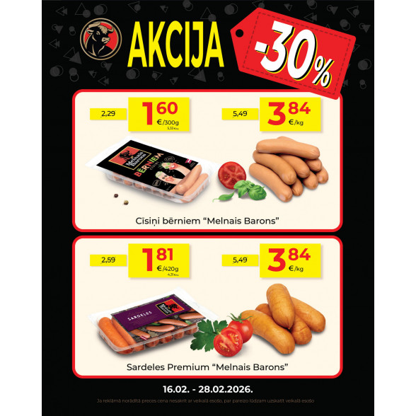 KGS akcija melnā piektdiena 16.02. - 28.02.2026.