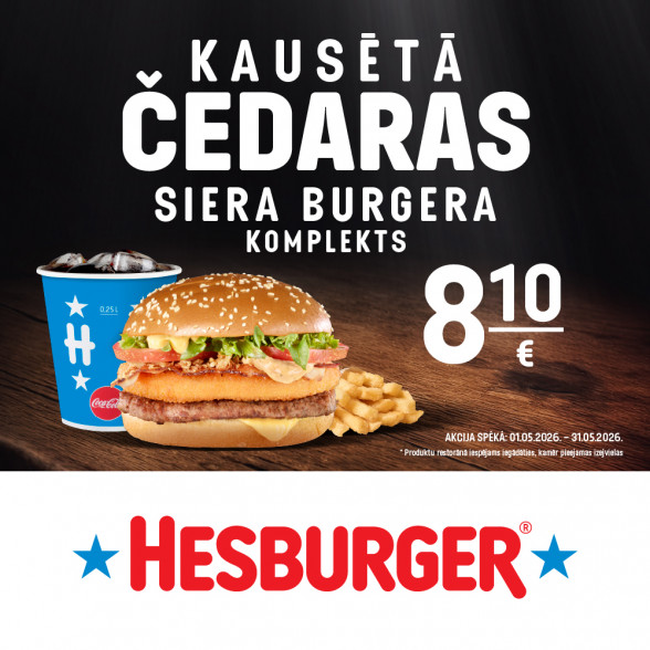Hesburger Akcija 01.05.2026 – 31.05.2026